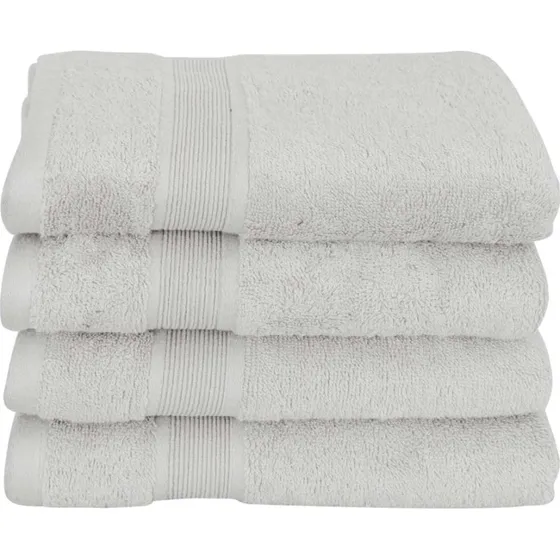 Bambus Håndklæde 50x100 cm - Lys grå (60% bambus)