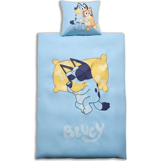 Bluey sengetøj 100% bomuldsflonel 140x200 (vendbar)