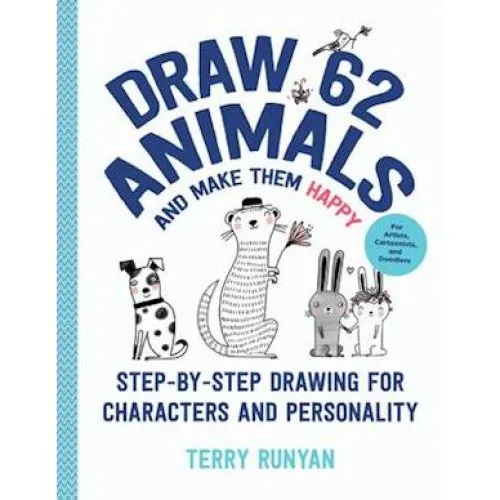 Terry Runyan: Draw 62 Animals and Make Them Happy - Bog
