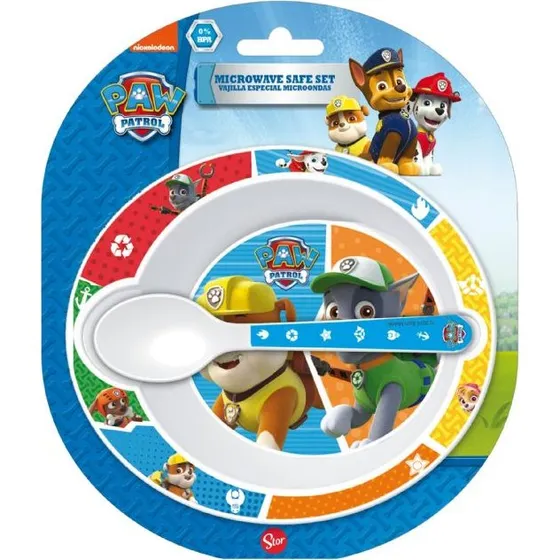 Paw Patrol spisesæt 2 dele – Rocky & Rubble (BPA-fri)