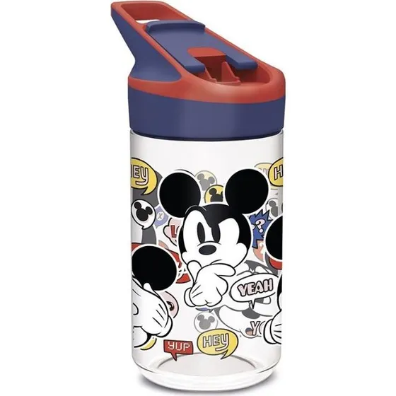 Mickey Mouse drikkedunk 480 ml med flip og sugerør