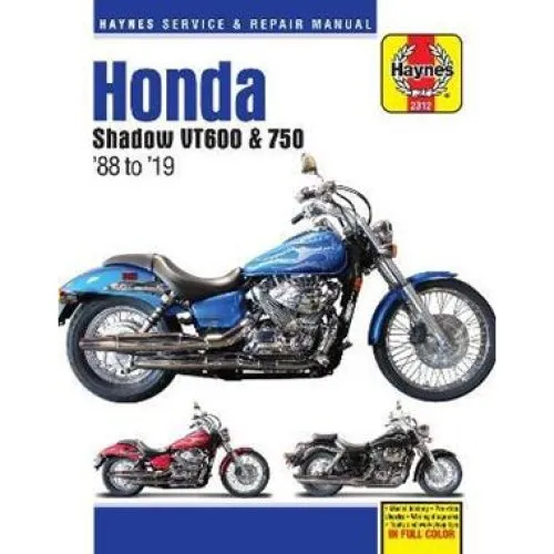 Haynes Manual: Honda Shadow VT600 & 750 (1988-2019)