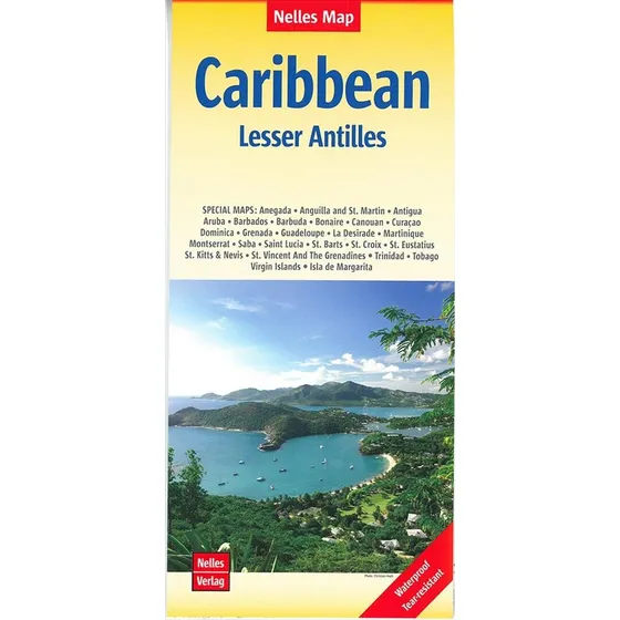 Nelles Verlag: Caribbean Lesser Antilles Kortbog (1:2.500)