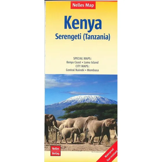 Nelles Verlag Kenya & Serengeti Tanzania Kortbog