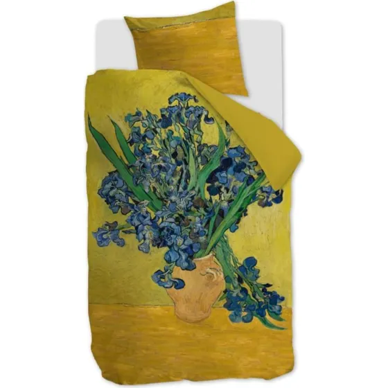 Beddinghouse bomuldssatin sengesæt 140x200 – Van Gogh Iris