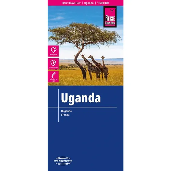 Reise Know-how Uganda - Engelsk landkortbog