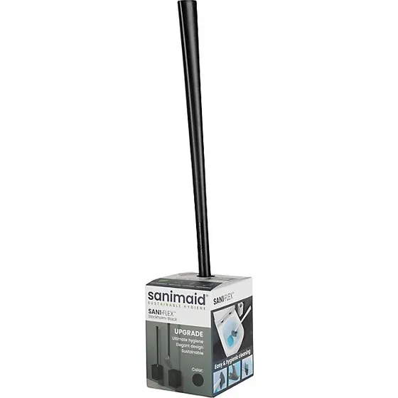 Sanimaid Stockholm toiletbørste med vægholder, sort