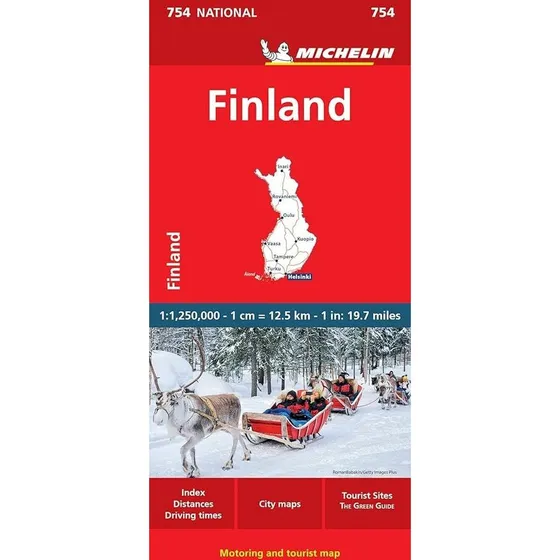 Michelin Kort - Finland - Engelsk udgave