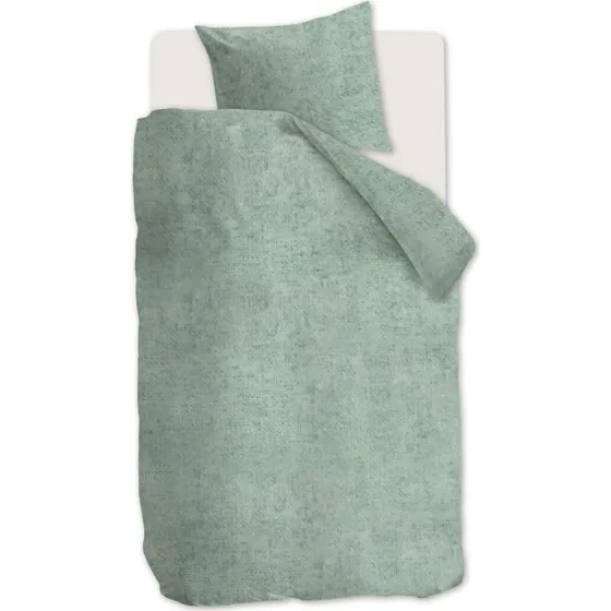 Beddinghouse Flonel sengesæt 140x200 – Grågrønt