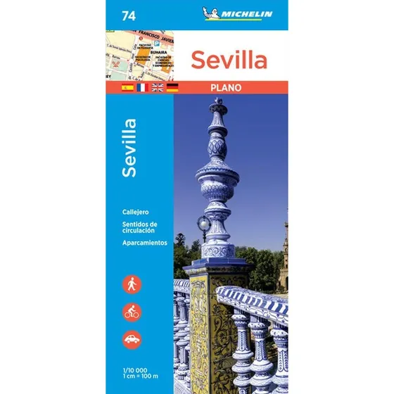 Michelin Kort - Sevilla City Plan (Engelsk)