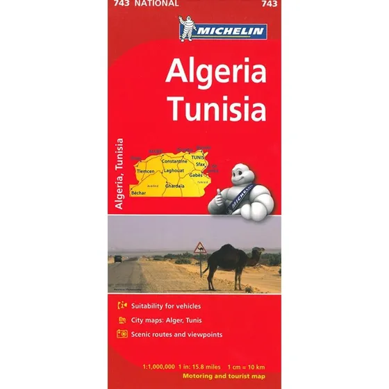 Michelin Kort - Algeriet & Tunesien (Engelsk)