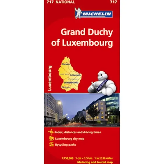 Michelin Kort - Luxembourg (Engelsk udgave)