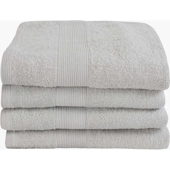 By Borg gæstehåndklæde 40x60 cm - 100% bomuld, lysegrå