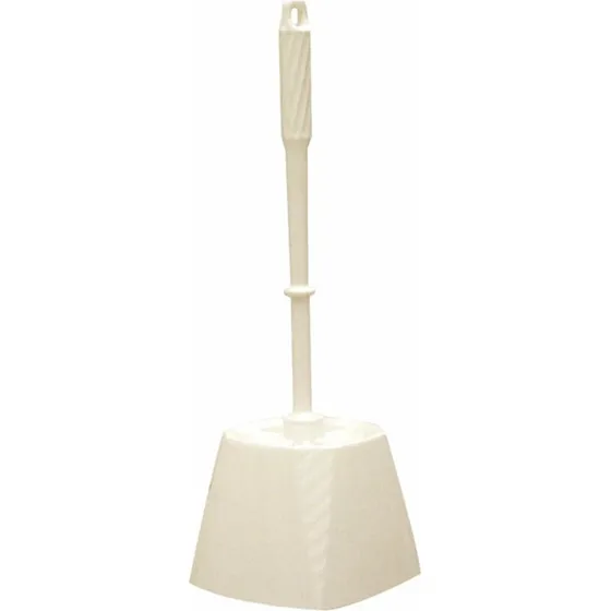 Toiletbørste med skål, hvid Ø75×360 mm