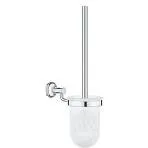 Grohe Essentials Authentic væghængt toiletbørste, krom