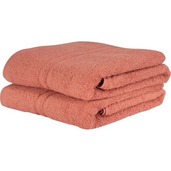 Badehåndklæde 100% bomuld - Coral 50x90 cm (420 g/m²)