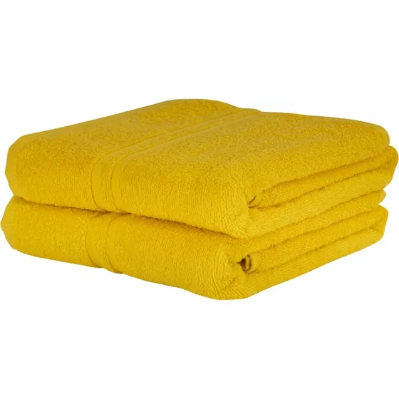 IN Style Håndklæde 50x90 cm 100% Bomuld - Gul