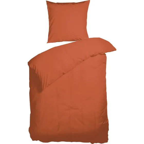 GOTS økologisk sengesæt 140x220 cm – Kelly Uni Sienna