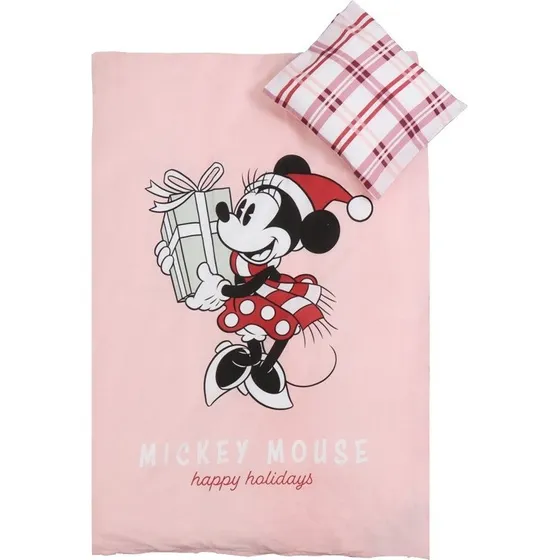 Julesengetøj junior Minnie Mouse 100x140 cm – 100% bomuld