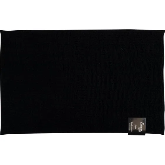 Bademåtte 50x80 cm - Sort, skridsikker - Premium By Borg