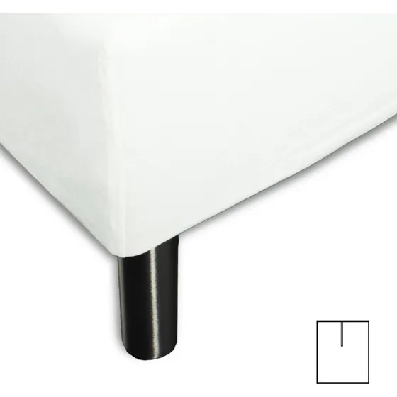 Splitlagen U-Split 160x200 cm - Off White (Bomuld)