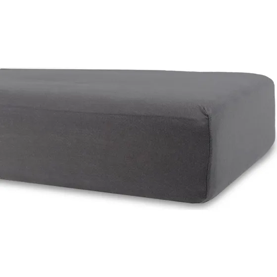 Stræklagen 60x120 cm gråt - Bomulds-jersey 15 cm