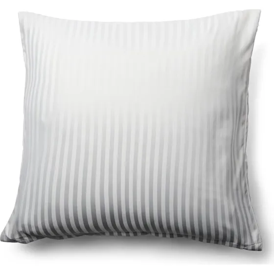 Pudebetræk 60x63 cm i mikrofiber - Hvid, stribet