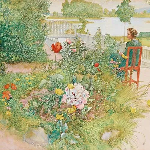 Carl Larsson Skitse- og notesbog - Sommer i Sundborn