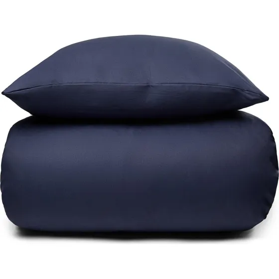 Mørkeblåt sengesæt 140x200 cm i microfiber (IN Style)