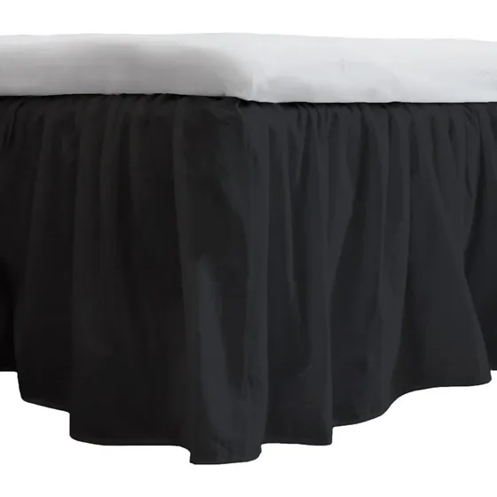 Kappelagen 180x200 cm, 45 cm høj – 100% bomuld, sort