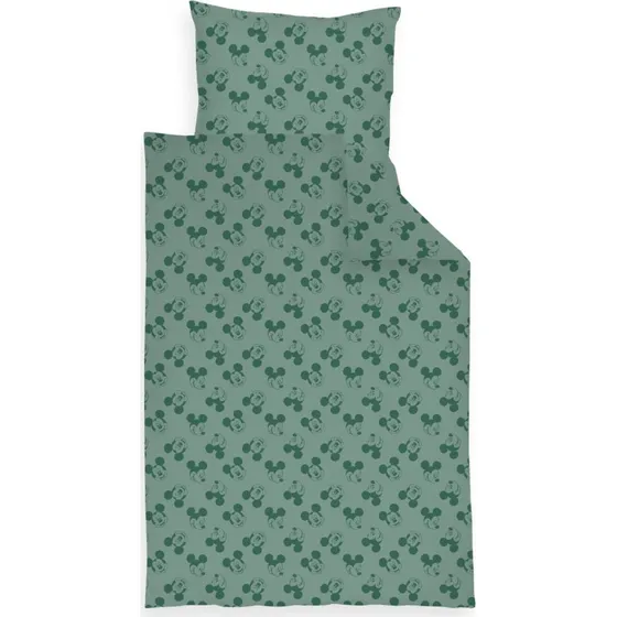 Mickey baby sengetøj 70x100 cm – 100% bomuld, grønne nuancer