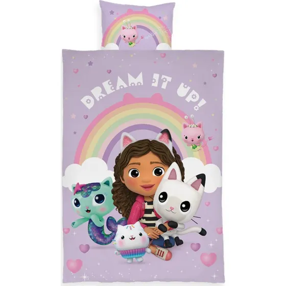 Gabby's Dollhouse junior sengesæt 100x140 cm - vendbart