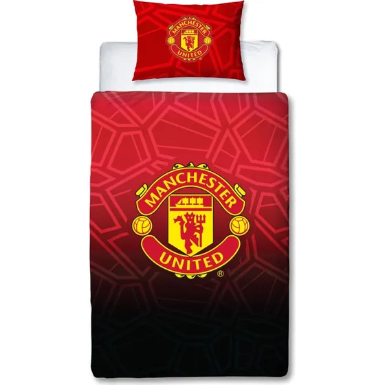 Manchester United sengetøj 140x200 cm – 100% bomuld, vendbar
