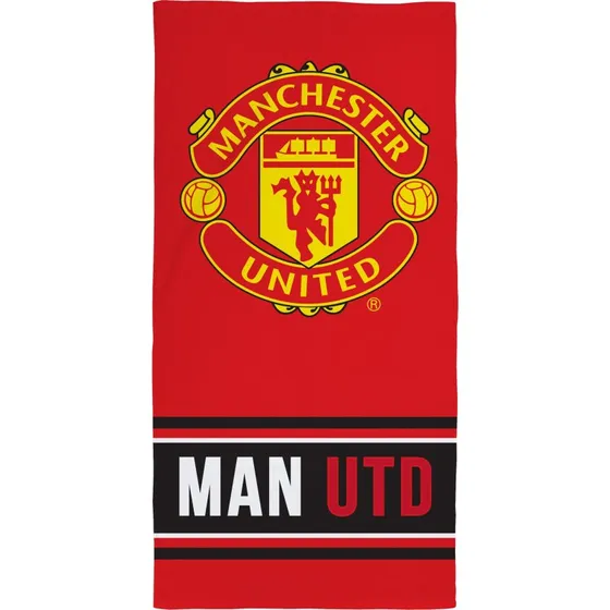 Manchester United badehåndklæde 70x140 cm – 100% bomuld