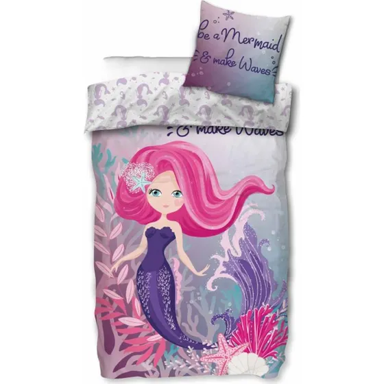 Junior sengetøj 100x140 cm – Be a Mermaid (100% bomuld)