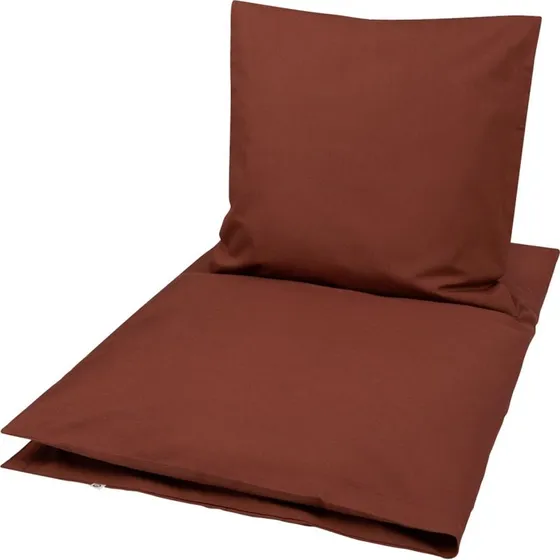 Baby sengetøj 70x100 cm - Solid Fudge (økologisk)