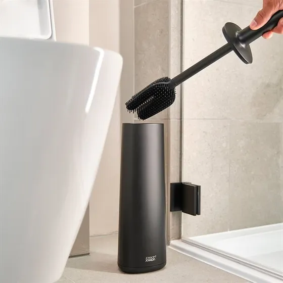 Joseph Joseph Flex 360 Toiletbørste, udskifteligt hoved, mat sort