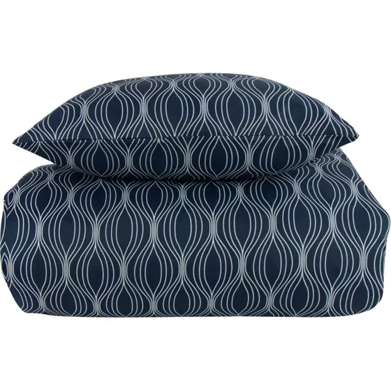 IN Style Wave sengetøj 140x200 cm - Blåt mikrofiber