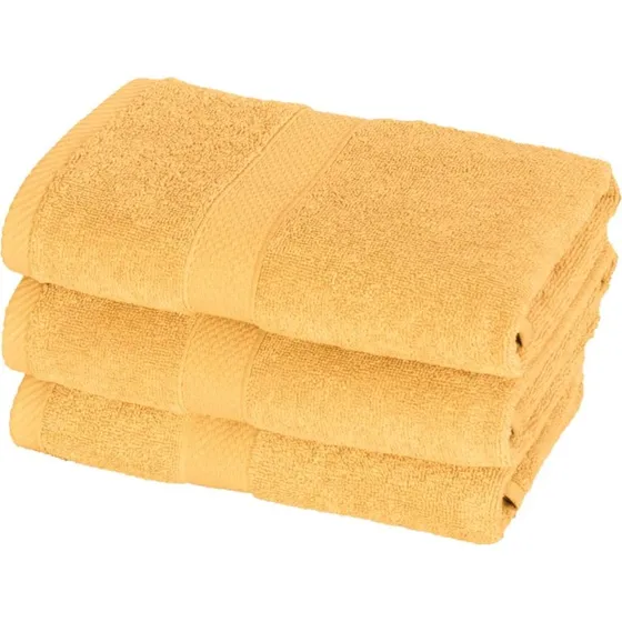 Egeria Diamant badehåndklæde 50x100 cm – gul