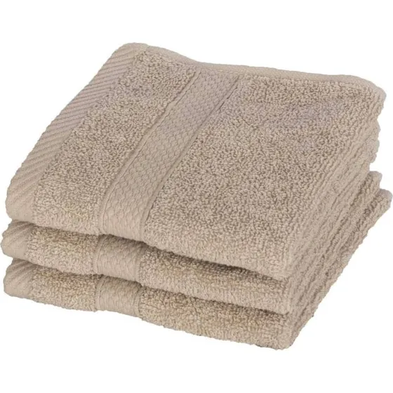 Egeria Vaskeklud 30x30 cm Diamant – Sand, 100% Bomuld