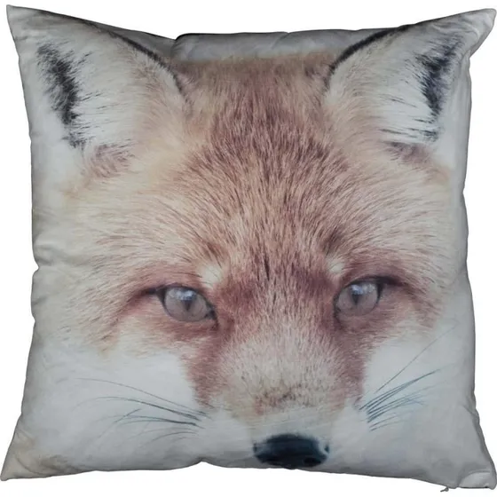 Pyntepude 45x45 cm med rævemotiv - Borg Living