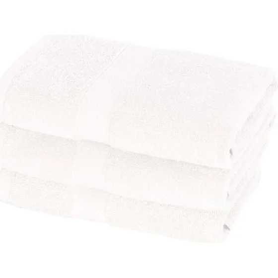 Egeria diamant badehåndklæde 50x100 cm, 500 g/m² (hvid)