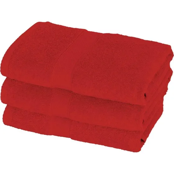 Egeria Diamant Håndklæde 50x100 cm – Rød, 500 g/m²
