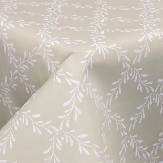 Tekstil voksdug Leaf Wreath 140 cm x 30 m - Akrylbelægget