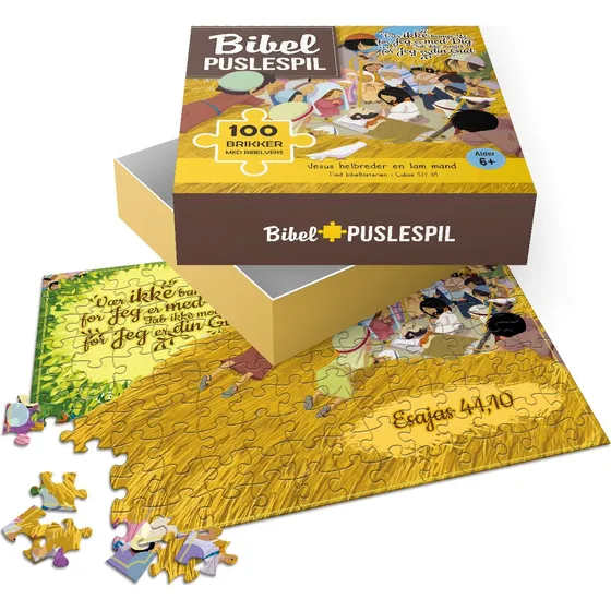 Scandinavia Bibel Puslespil: Jesus helbreder en lam mand - 100 brikker