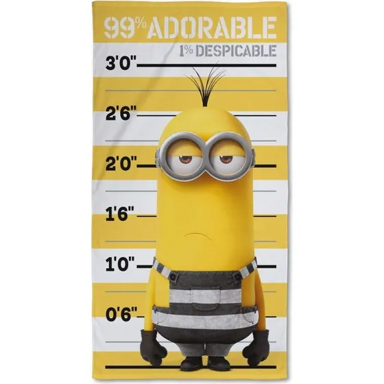 Minions badehåndklæde 70x140 cm – 100% bomuld