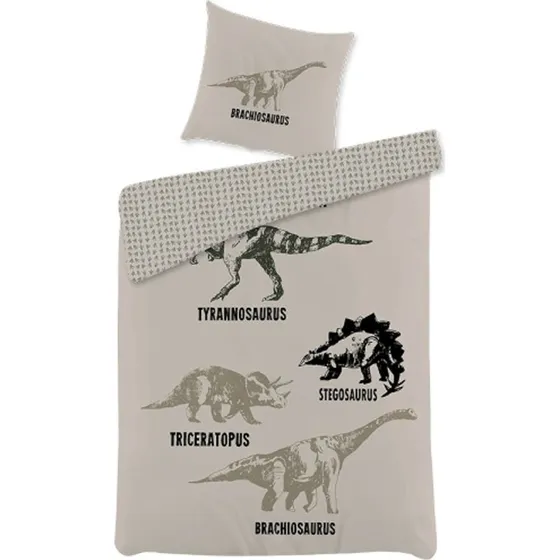 Dinosaur sengetøj 140x200 cm – 100% bomuld