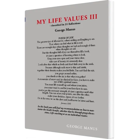 George Manus: My Life Values III - Engelsk bog