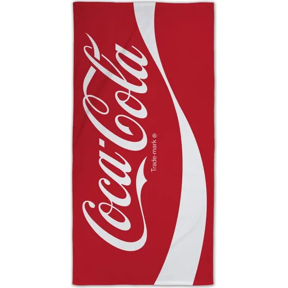 Coca-Cola badehåndklæde 70x140 cm – 100% bomuld
