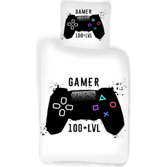 Gamer sengetøj 150x210 cm – 100% bomuld